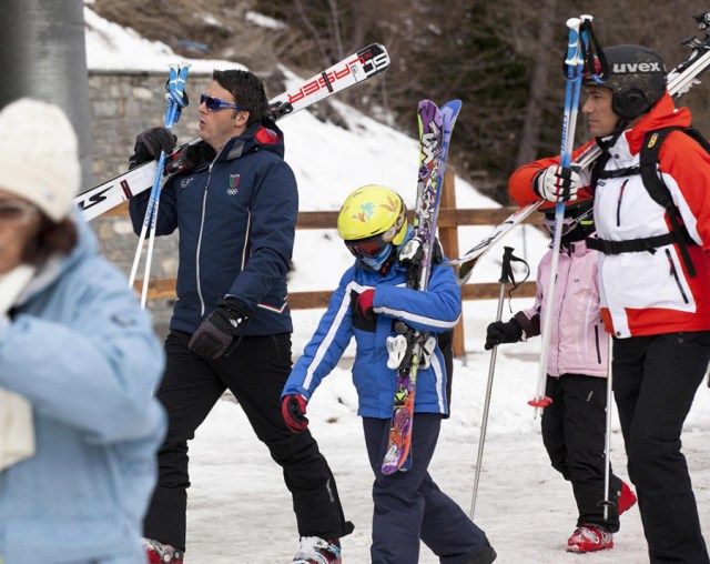 Italian Premier Matteo Renzi in Courmayeur