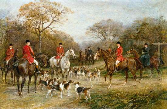 scena di caccia foto da copia di arte