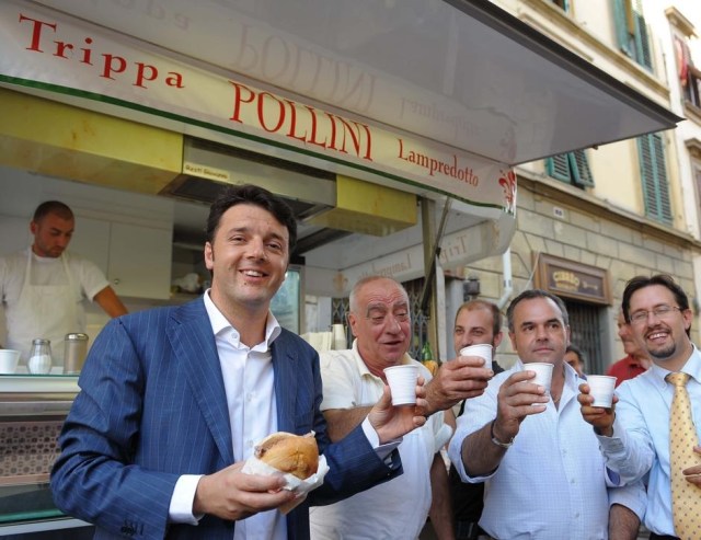 matteo renzi panino lampredotto foto da gastrolabio