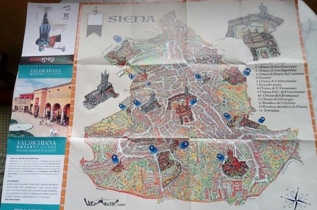 mappa siena outlet