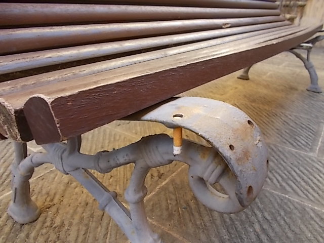 panchina, sigaretta, berardenga