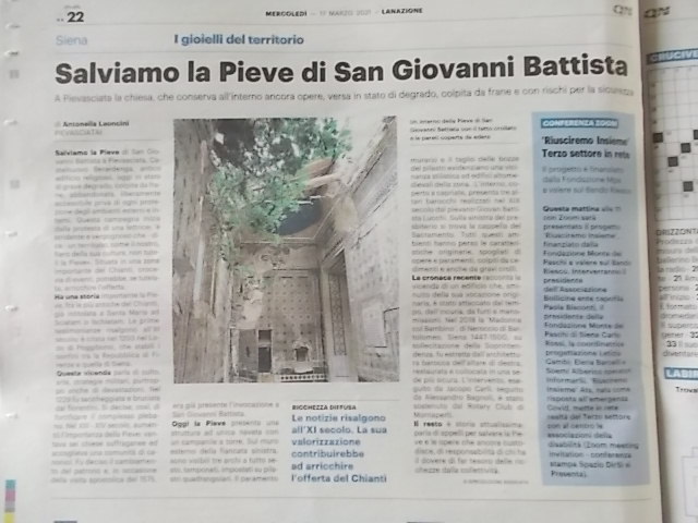 la nazione pieve asciata articolo di antonella leoncini