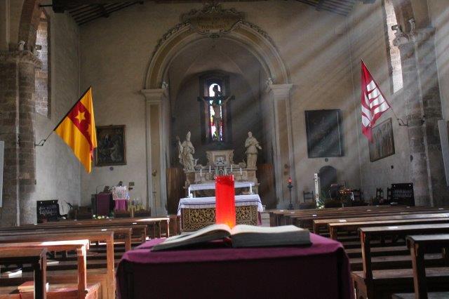 luce entra a sant'egidio dei senesi montalcino