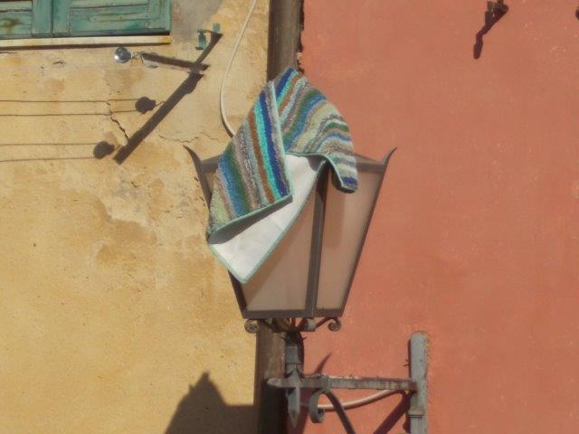 tappetino da bagno sul lampione