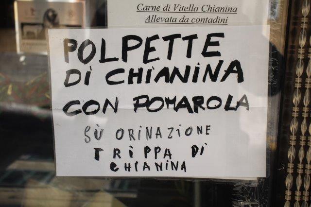 cartello macelleria cortona